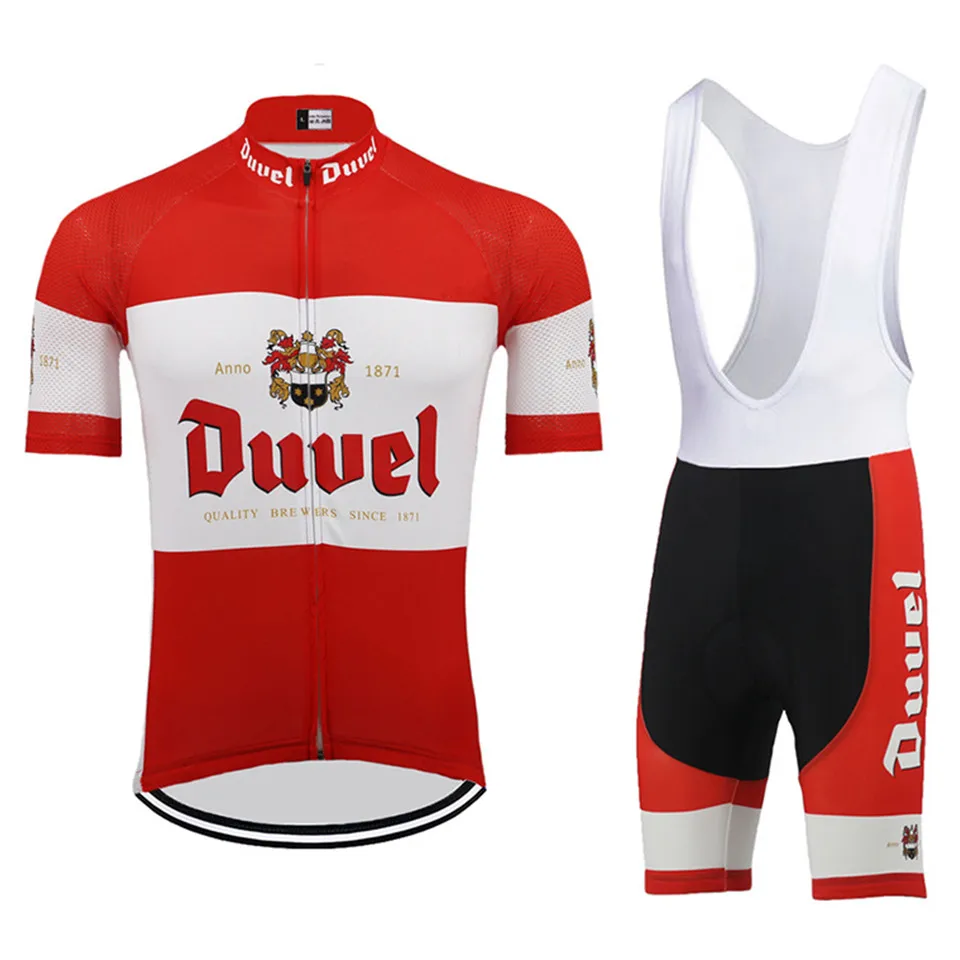 Bib short suit Duuel Team Pro велосипед оранжевый синий Велоспорт Джерси нагрудники шорты костюм Ropa Ciclismo мужские летние быстросохнущие велосипедный майон одежда - Цвет: Bib short suit