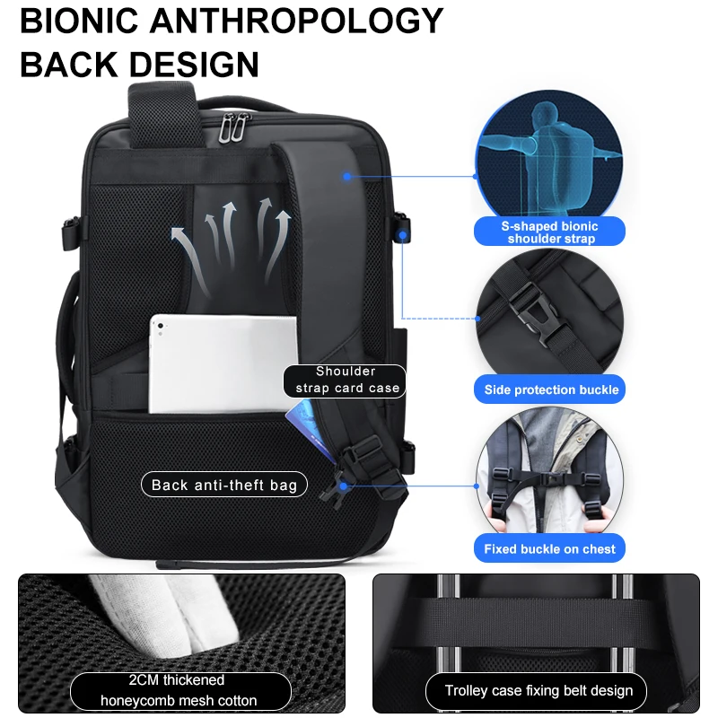 Fenruien Multifunction Backpack Fashion Men's Business Backpack Classic Travel Male Backpacks Fit 17.3 Inch Laptop tactical backpack travel backpack laptop backpack business backpack