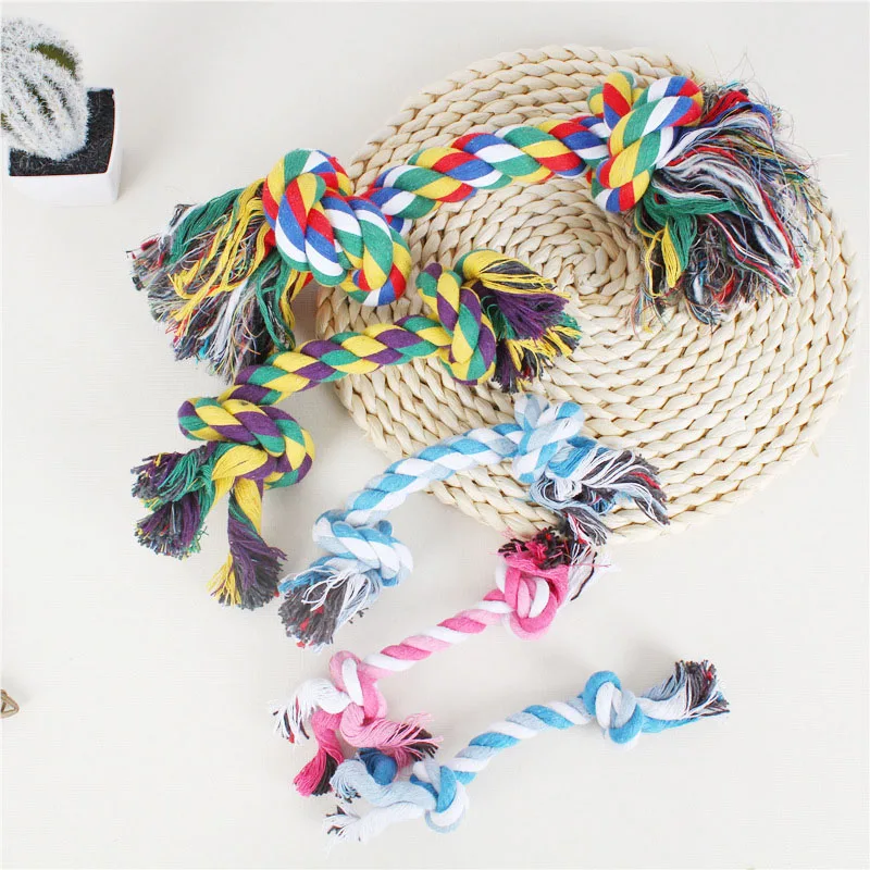 

Pet toy bite-resistant cotton knots Pet dog supplies multi-size cotton rope ball molars clean toothed dog toys