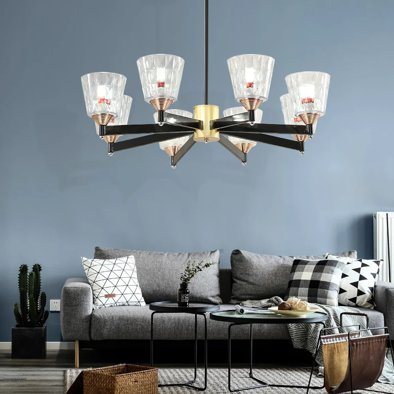 

Designer Post Modern Glass Ball Globe Led Pendant Light Lamp Dimmable Gold Iron Rod Pipe Simple Line Pendant Lamp Light Led