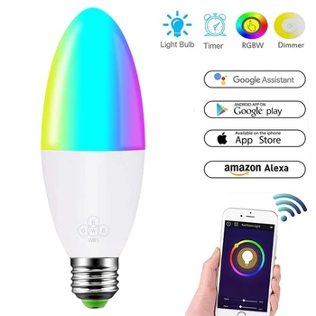 

Led Smart Bulb RGB Led Smart Timer Bulb Sunrise Wake-Up WiFi Lights Network Light Bulb Mobile Phone Remote Control Bulb