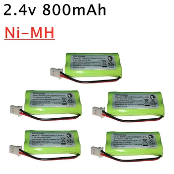 

2.4V 800mAh Ni-MH Battery Pack for Uniden BT-166342 BT166342 166342 BT-266342 Cordless phone 2*AAA Rechargeable Battery 5pcs