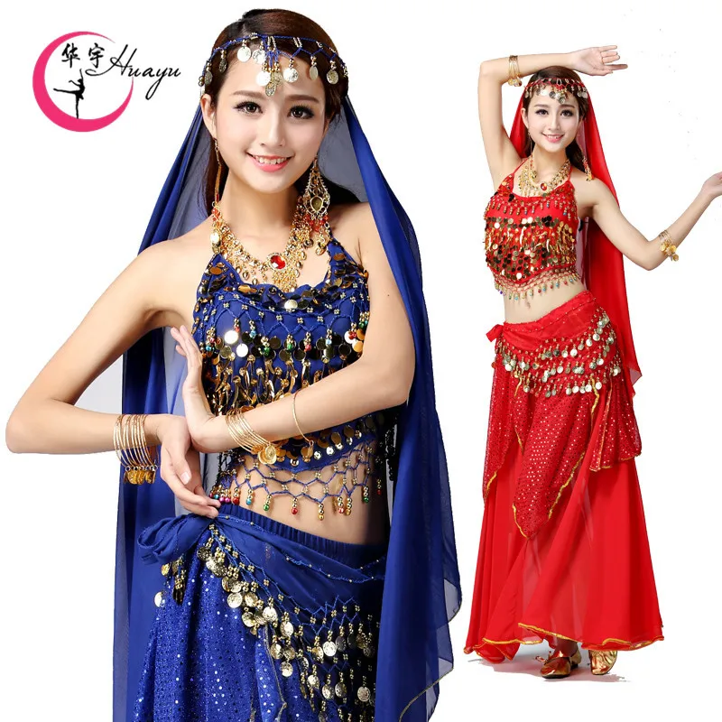 

Huayu Dance Holiday Performance Belly Dance New Style Set. Indian Dance Costume Set. Stage Performance Set