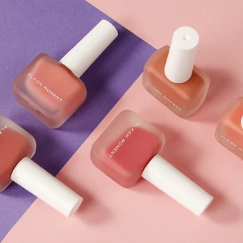 

FLASHMOMENT Matte Cosmetics Repair Blusher Peach Face Pink Facial Contour Makeup Woman Beauty Face Shimmer Blush