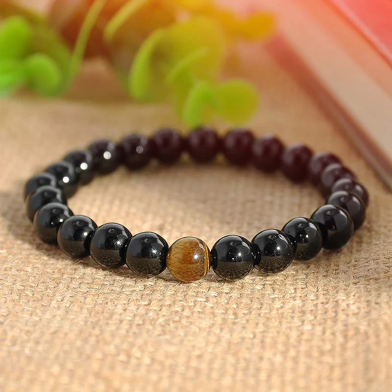 

Women Men Black Buddhist Buddha Meditation Beads Bracelets Prayer Hand made Bead Mala Bracelet Jewelry