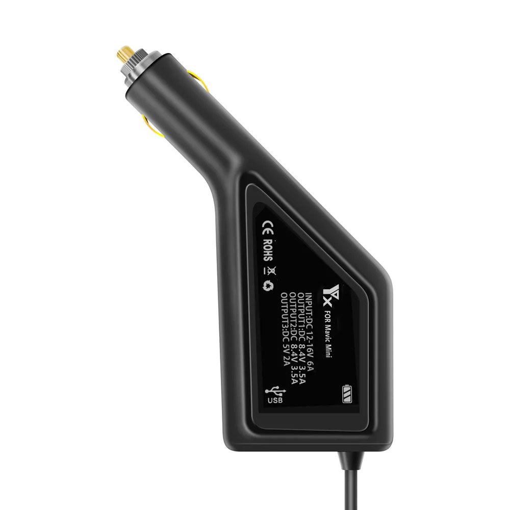 3 в 1 USB Автомобильное зарядное устройство пульт дистанционного управления зарядное устройство для DJI MAVIC Mini Drone супер быстрая зарядка