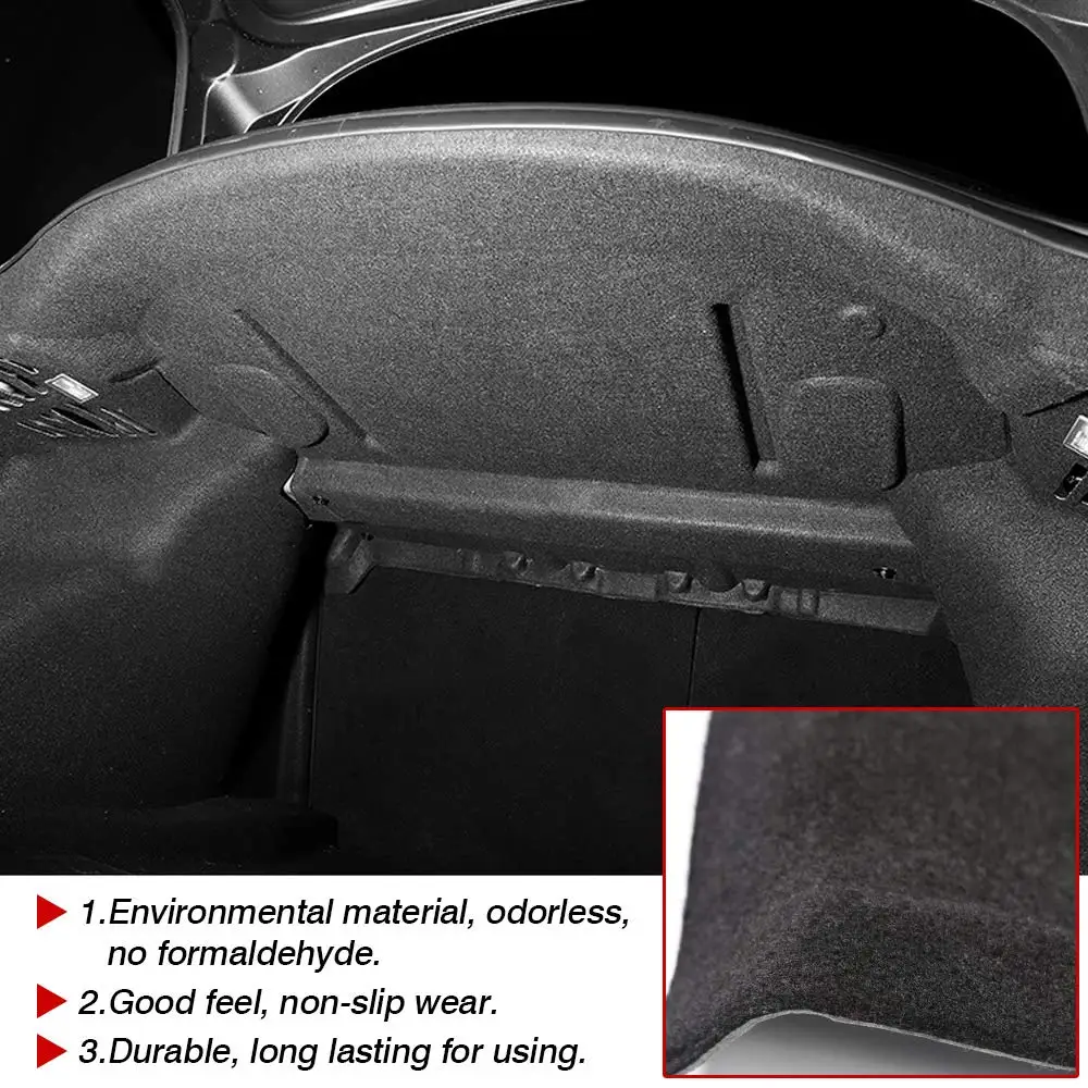 Для Tesla модель 3 Автомобильный задний багажник звукоизоляционный хлопковый коврик звуконепроницаемый защитный коврик шумоподавляющий коврик автомобильные аксессуары
