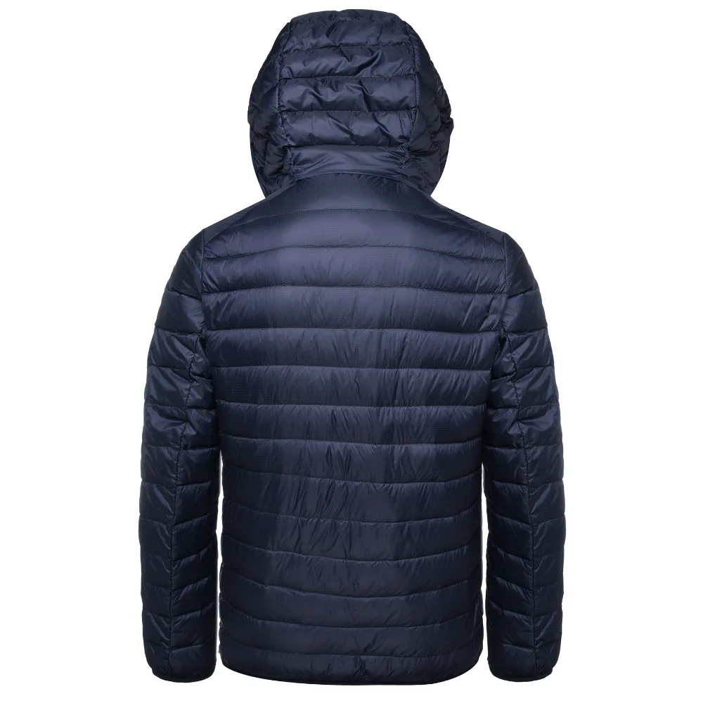 Ультралегкая мужская куртка-пуховик, водонепроницаемая зимняя куртка-пуховик, легкая куртка с капюшоном, тонкая мужская ветровка, модная одежда