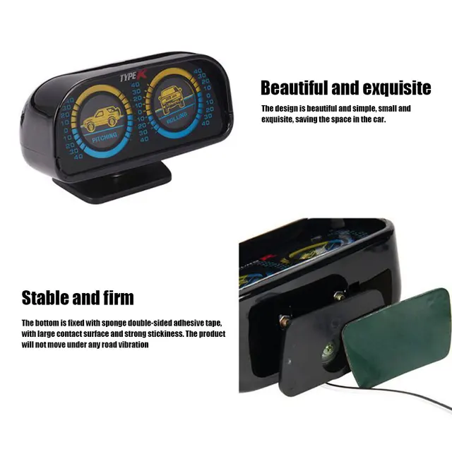 Car Inclinometer with Backlight Slope Meter Provide Slope Angle Spirit Level  Meter Gradient Balancer car Accessories - AliExpress