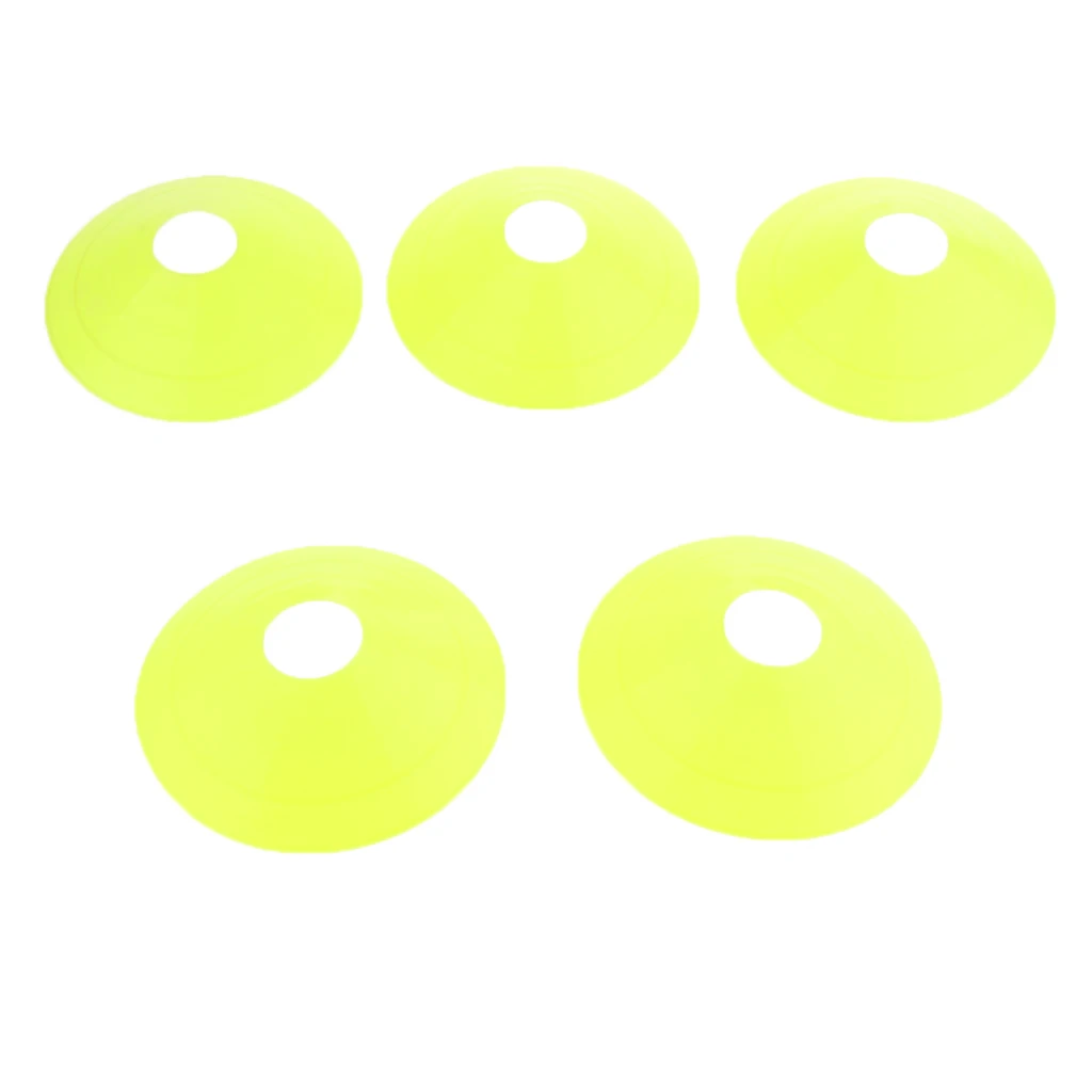 5 Pcs Assorted Color Disc Cones Boundary Marker Skating Agility Training Aid