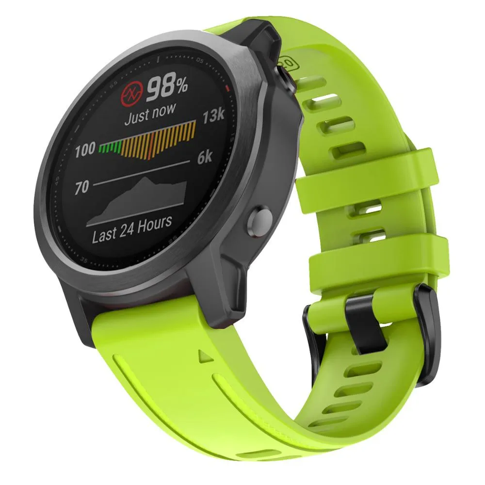 ANBEST 20 мм ремешок для часов Fenix 6S Pro 5S силиконовые браслеты Замена Band|Ремешки часов|