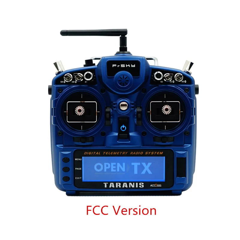 FrSky Taranis X9D Plus 24CH D16 Радиоуправляемый передатчик M9 Датчик Холла карданный беспроводной тренировочный передатчик дистанционного управления - Цвет: Darrk Blue FCC