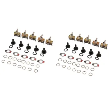 

20 Pieces Car Boat Home Cover Rocker Toggle Switch SPST ON/OFF 2Pin Control