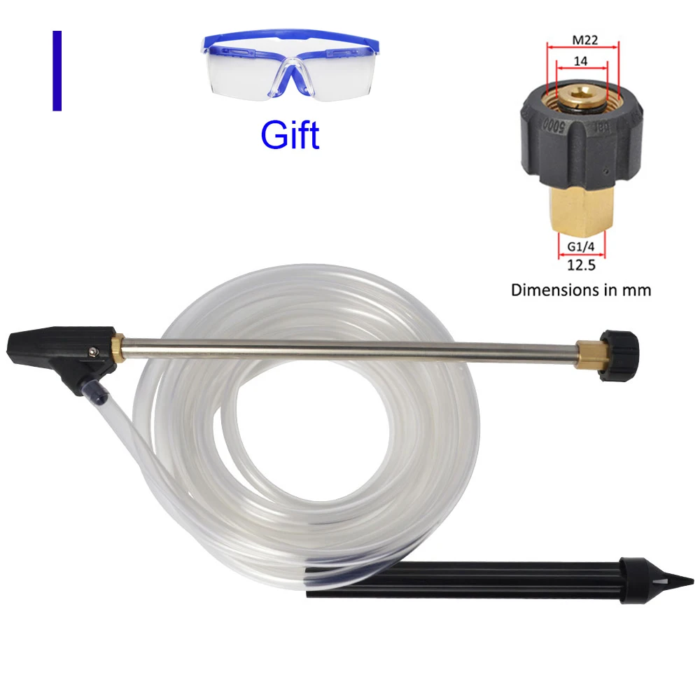Pressure Washer SandBlasting Kit Wet Sandblaster Lance Nozzle for