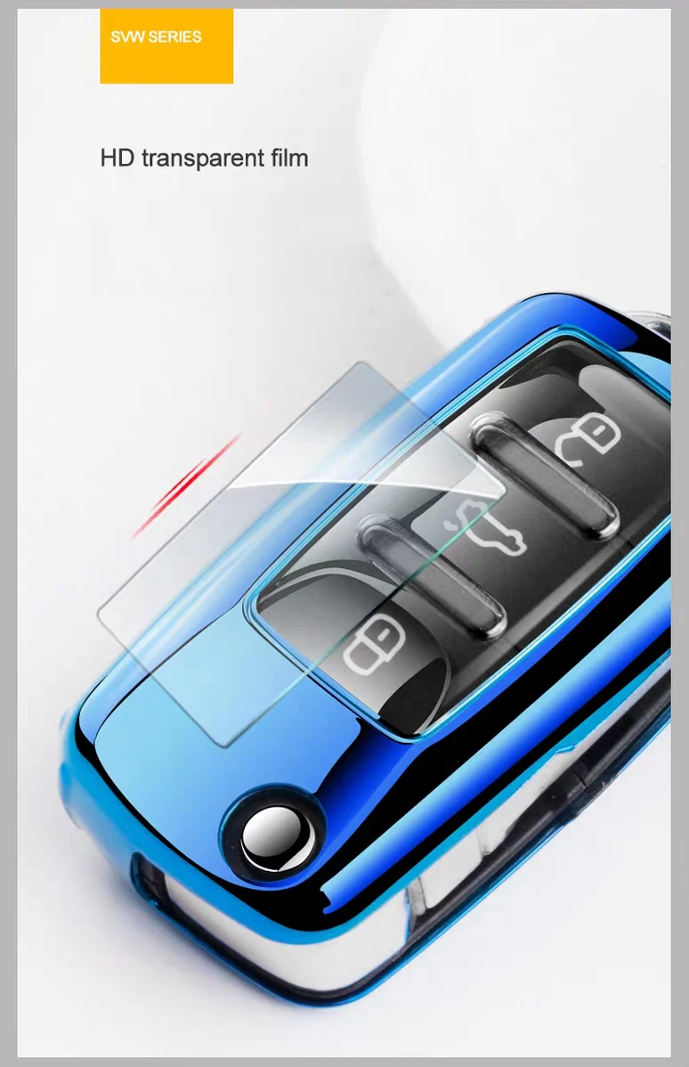 Чехол из ТПУ для автомобильного дистанционного ключа чехол Volkswagen Bora Beetle Golf Polo Passat