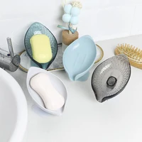 Leaf Shape Soap Box Drain Soap Holder Box Bathroom Accessories Toilet Laundry Soap Box Bathroom Supplies Tray Gadgets 1