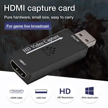 

USB2.0 Video Capture Card Portable HDMI Game Capture Card High-definition Live Streaming Box for Gaming Teaching Conference