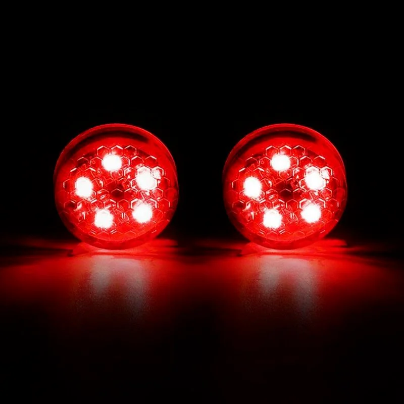 2 Pcs Drahtlose LED Auto Öffnung Tür Warnung Sensor Licht Anti-kollision  Strobe Blinkt Glühbirne Auto Anzeige Lichter Parkplatz lampe - AliExpress