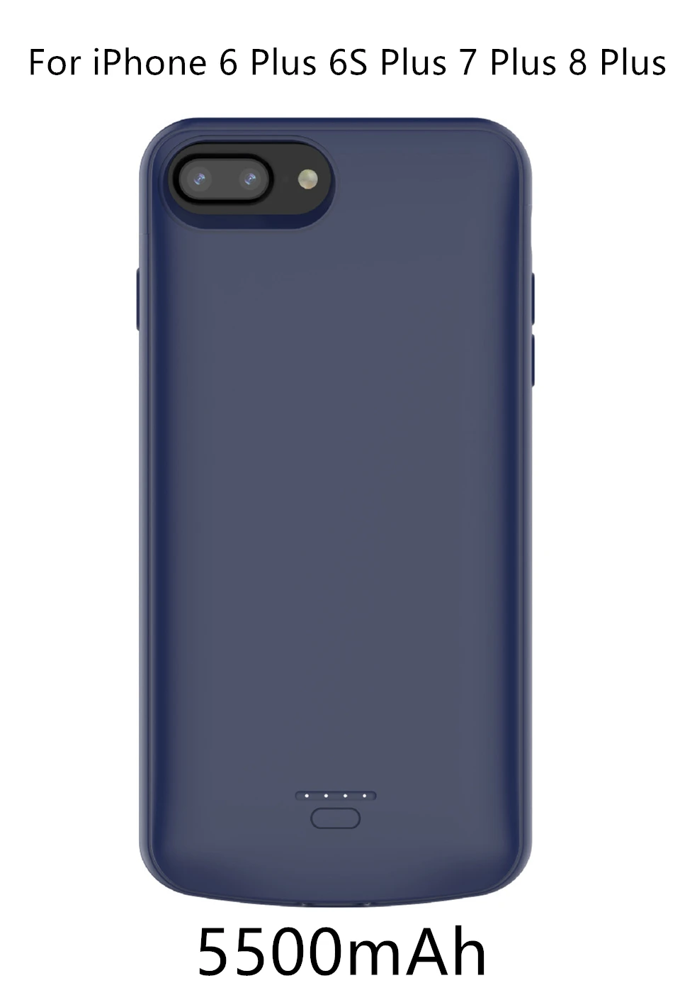 Чехол для зарядного устройства для iPhone SE 5 5S, 4000 мА/ч, внешний аккумулятор для зарядки, чехол для iPhone 5, 6, 7, 8 X XS, MAX, чехол для аккумулятора s - Цвет: 6 Plus 7 Plus 8 Plus