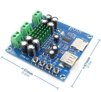 

XH-M422 DC12-24V TPA3116D2 50W + 50W Bluetooth 4.0 amplifier board With Bluetooth U disk TF card player C3-001