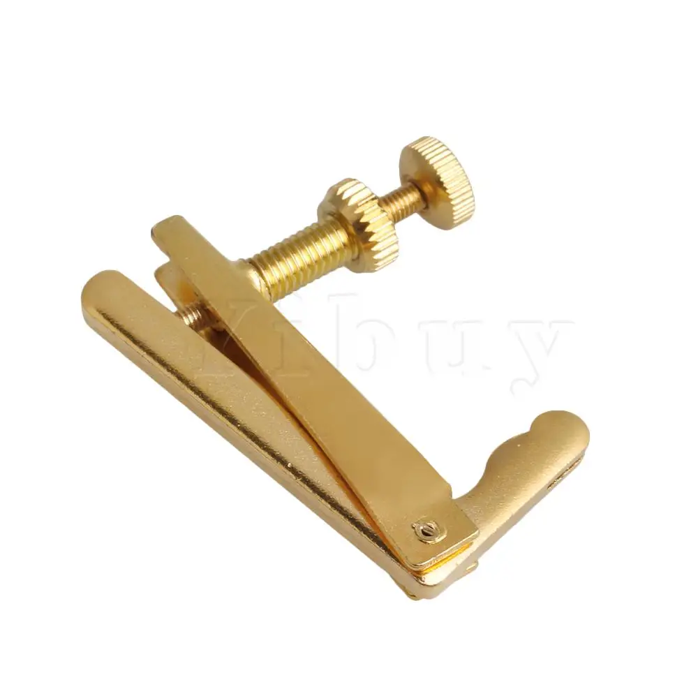 Yibuy Gold Zinc Alloy Cello String Fine Tuner Adjuster 4/4 Musical Instrument