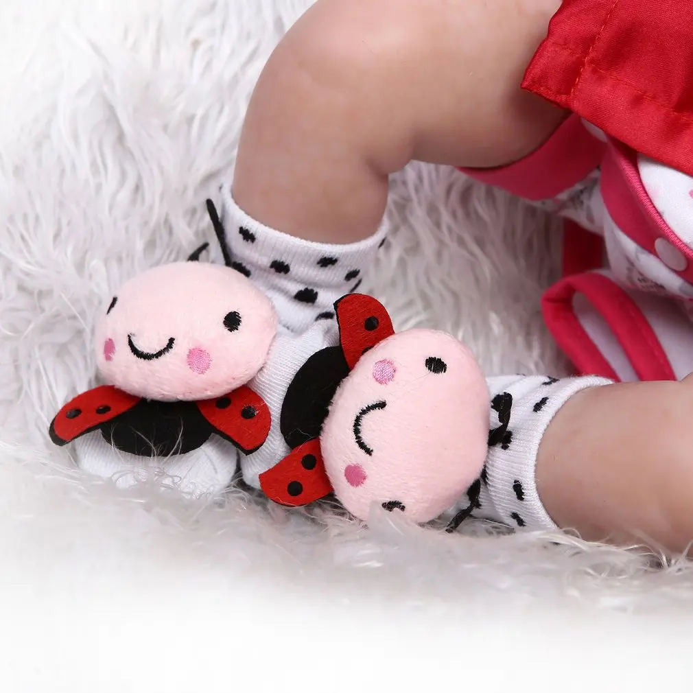 55/56 см Kawaii реалистичные силиконовые куклы для новорожденных девочек, одежда для младенцев, настоящие детские куклы, лучший подарок