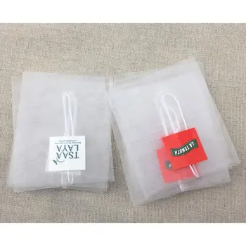 

1Pc Non-Woven Paper Empty Draw String Teabags Heat Seal Filter Herb Loose Tea Bag Pouch