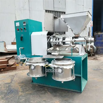 60kg/h Vehicle Electric Small Peanut Sesame Soybean Oil Press Machine Multi-function Automatic Spiral Oil Extraction Presser sg30 1 edible peanut oil press machine high oil extraction rate labor saving stainless steel oil presser for household
