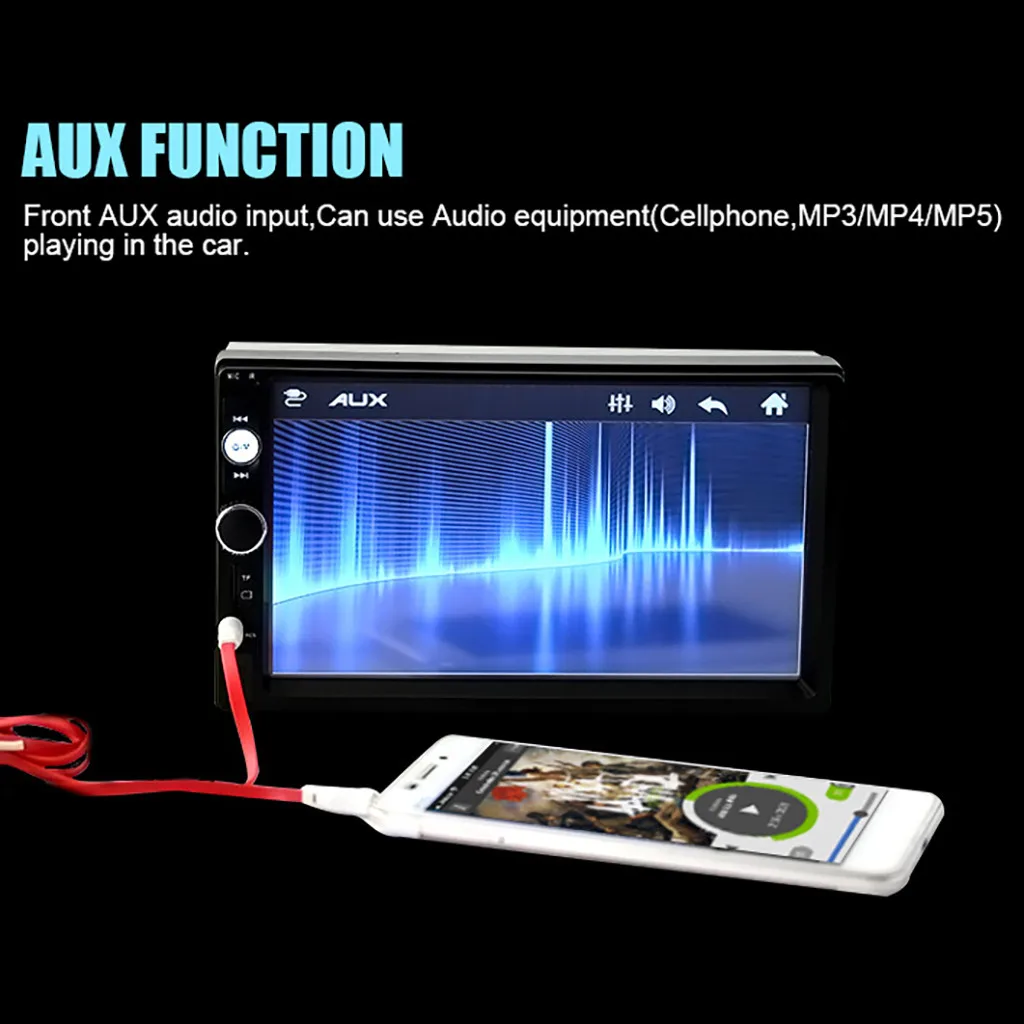 Двойной 2 Din 7 дюймов HD сенсорный экран в тире gps стерео радио MP5/MP3 плеер FM