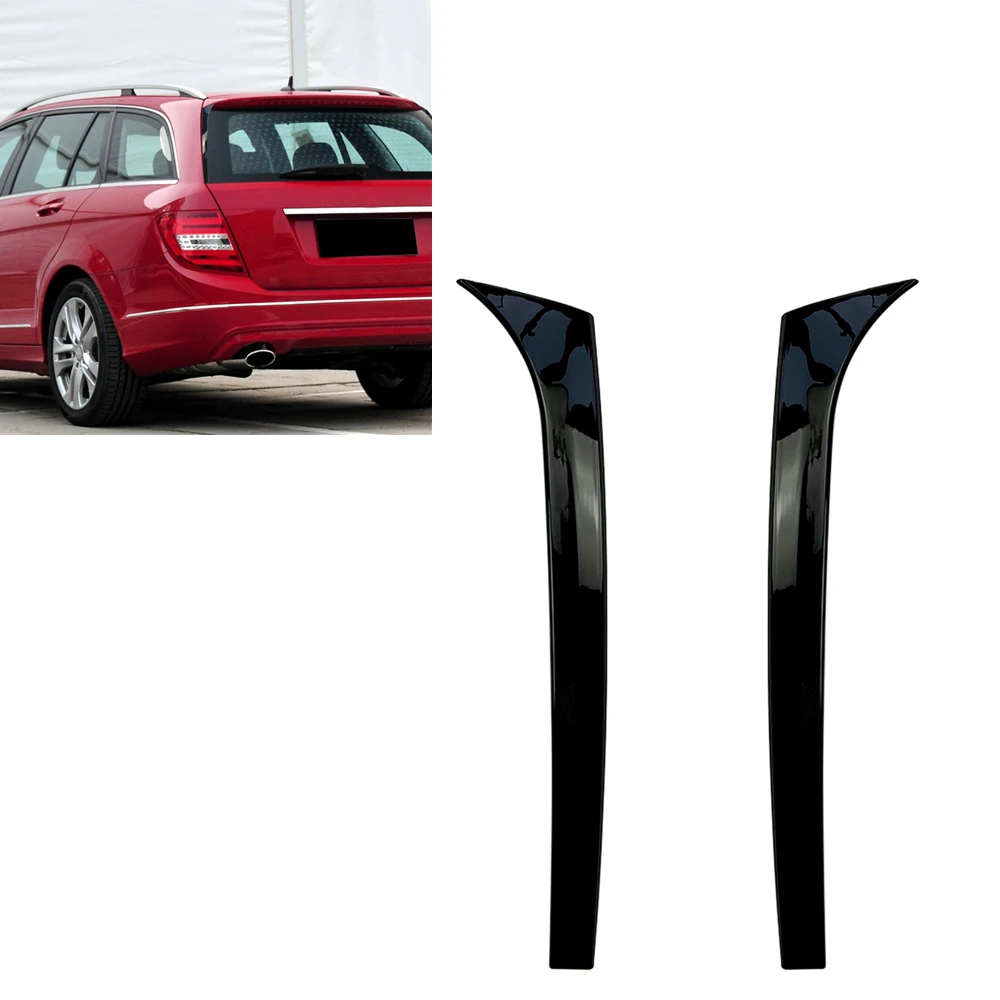 Per Mercedes Benz W204 S204 Wagon 2007-2014 Lunotto Posteriore Trim Side Spoiler Wing Car Trunk Coperchio Tail Gate Splitter Cover Shade Lip