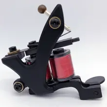 10 обертывание 1 шт. проволочная резка катушки татуировки машина для лайнера черного цвета железные татуировки принадлежности для татуировки иглы наконечник