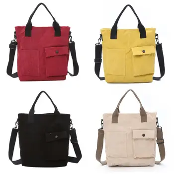 

Women Lady Girl Corduroy Handbag Shoulder Messenger Bag Satchel Tote Purse