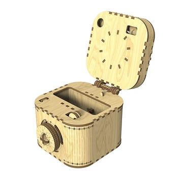 

Puzzle Model Kits Romantic Artwork Gift Natural Box 3D Wooden Puzzle Box Musical Box With Sweet Sound Gifts For Couple Adults
