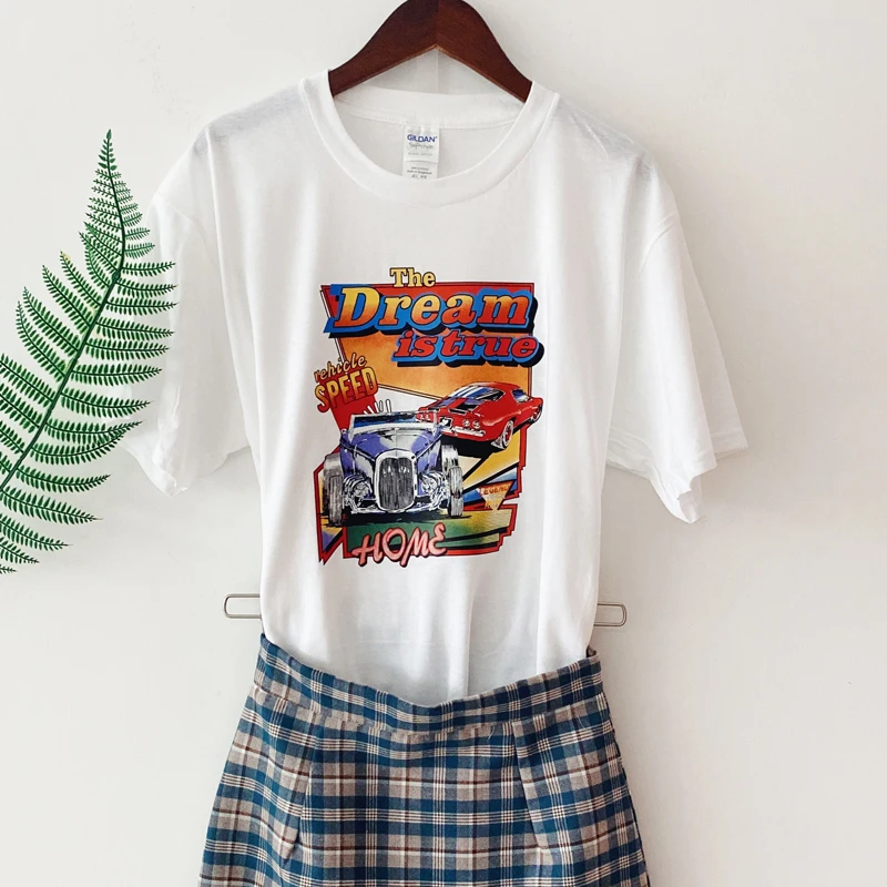 True Racing Car Printed T Shirt Women 