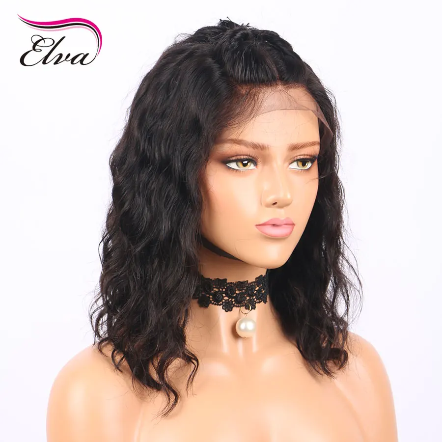 Elva Hair 13х6 кружевные передние человеческие волосы парики натуральные волнистые