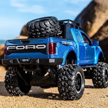 

1 PC 1/32 Kids Pickup buggy Model Toy for Mini Auto F150 Diecast Alloy Off-Road Car Model with LED Music Kids Toy