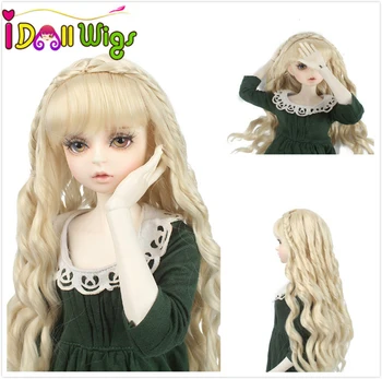 

Muziwig BJD Wig Fair size 1/3 Long Wave very soft Fiber hair for Dolls