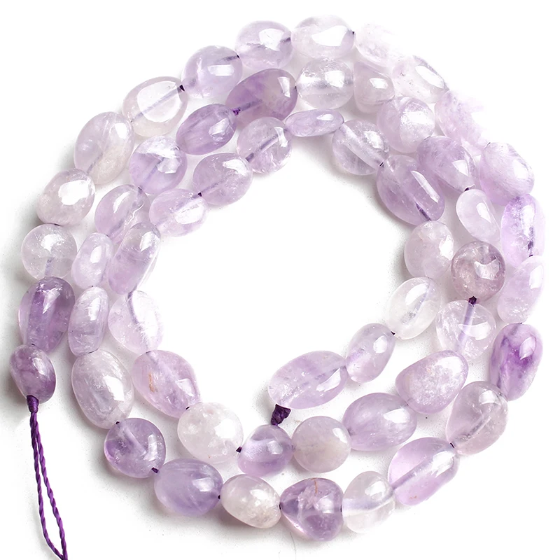 5-8mm Purple Jade Нерегулярные натуральный тигровый глаз Агаты Амазонит лунный камень Larimar бусинки из аквамарина для самостоятельного изготовления ювелирных изделий браслет аксессуары - Цвет: 5-8mm Purple Jade