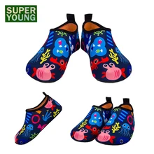 Детские носки для купания унисекс, спортивные кроссовки с босиком на пляже, акваобувь, детские сандалии для серфинга для дайвинга, тапочки с рисунком для мальчиков