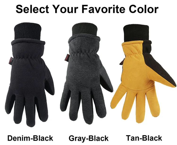 2019 зимние термостойкие кожаные перчатки с оленем для мужчин, теплые зимние лыжные перчатки, устойчивые к низкой температуре, антифриз