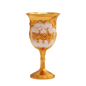 

Small wine glasses a cup of European-style high-grade metal for Buddha supplies creative household spirits white wine glasses