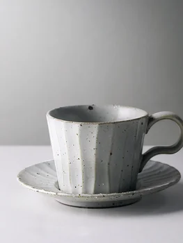

Japanese Handmade Coffee Cup With Saucer Retro Tea Cups And Saucers Pottery Cup Vintage China Cups Japanese Ceramic Cups HH50BD