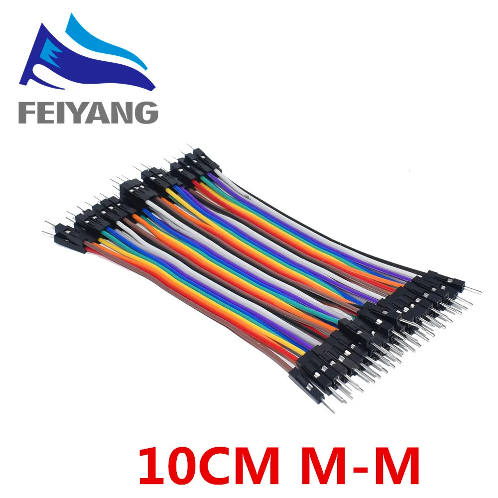 400 шт./лот 10x40 шт. кабель Dupont/линия 10 см/20 см/30 см 2 54 мм от штекера к гнезду или