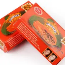 Таиланд асанти папайя мед soap125g Отшелушивание фасоли/2 шт
