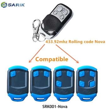 

10PCS NOVA 1,2,3,4 433mhz remote control rolling code / gate control / remote garage / garage command / remote controller
