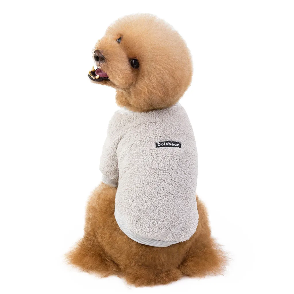 

Fashion Simple dog clothes Fall 2019 Warm Soft dogs pets clothing Sweatshirt For Small Medium Pet Clothes ropa para perro