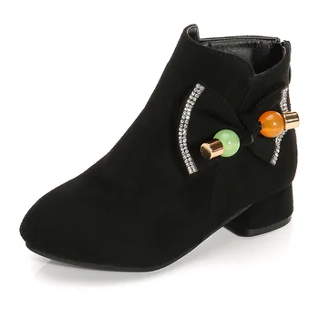

2020 Autumn and Winter New Ins Girls Children's Big Kids Single Boots Trendy Korean Version of Martin Boots 27-37