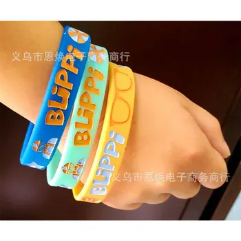 

Blippi Theme Birthday Decoration Bracelet Stickers Glasses Children's Stickers Party Accessories