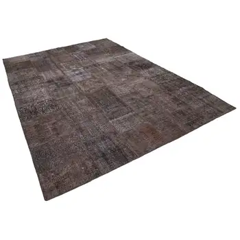

252x352 Cm Brown Handmade Patchwork Rug-8x12 Ft