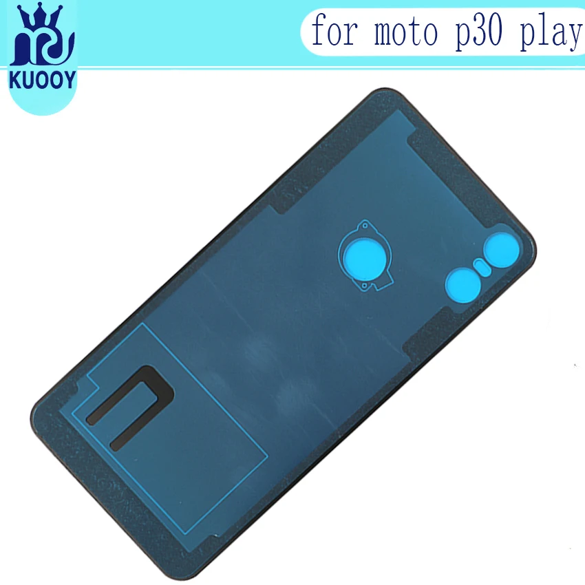 10 шт в упаковке, новая P30 чехол для задней части телефона для Motorola Moto P30 P30 играть XT1941 Батарея задняя панель чехол для задней панели с клеем, стикер